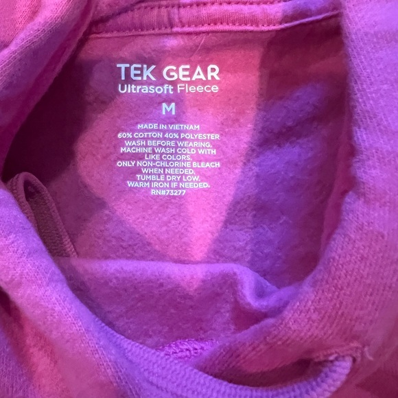 Women’s pink fleece hoodie size Medium - Picture 3 of 3